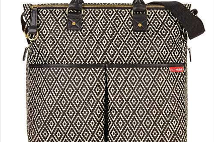Skip Hop Aztec Special Edition Diaper Bag - Black/White