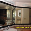 huge mirror in master bathroom