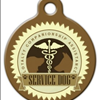 Brown Service Dog ID Tag