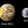 Gliese 832 c compared to earth