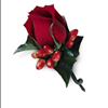 Classic Red Boutonniere Carithers Flowers